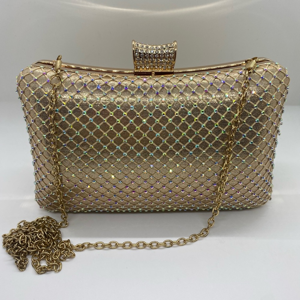 Jeweled Clutch with Chain
